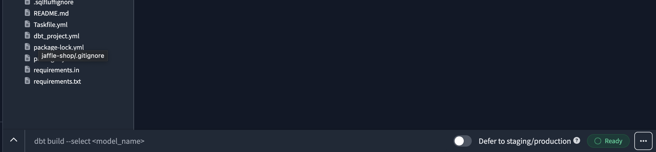 Toggle to turn on deferral to staging or production environment. Toggle to turn on deferral to staging or production environment.
