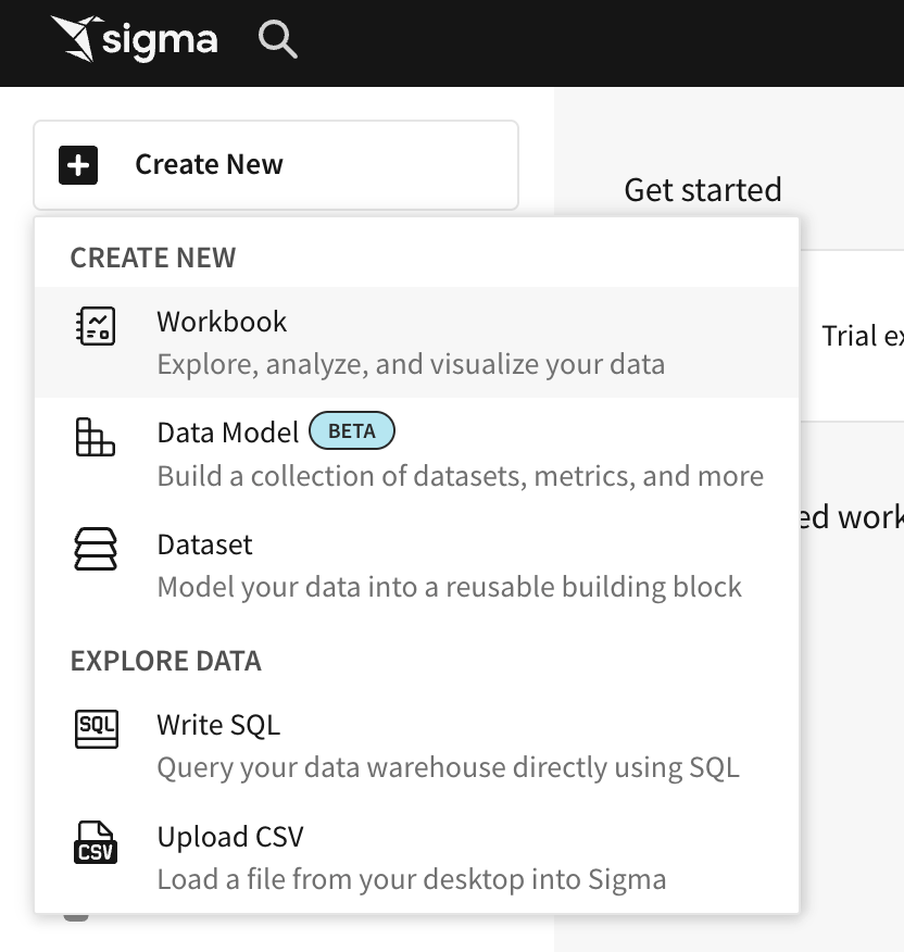Click the '+ New project' button on the top right Click the '+ New project' button on the top right